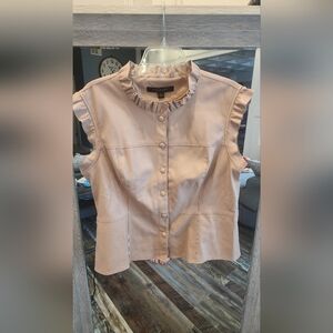 Marc New York Faux Leather Vest Top